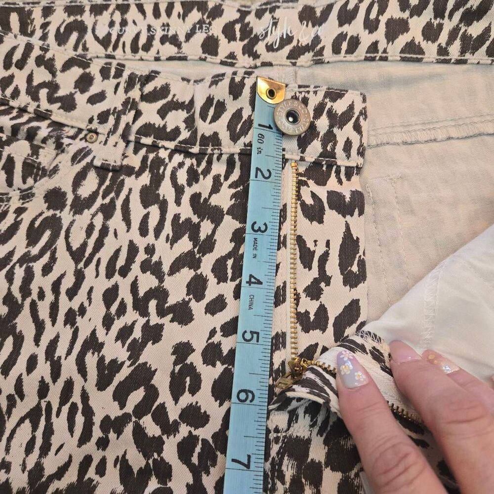 Style & Co Animal Print Curvy Skinny Jean 14 - Picture 6 of 8